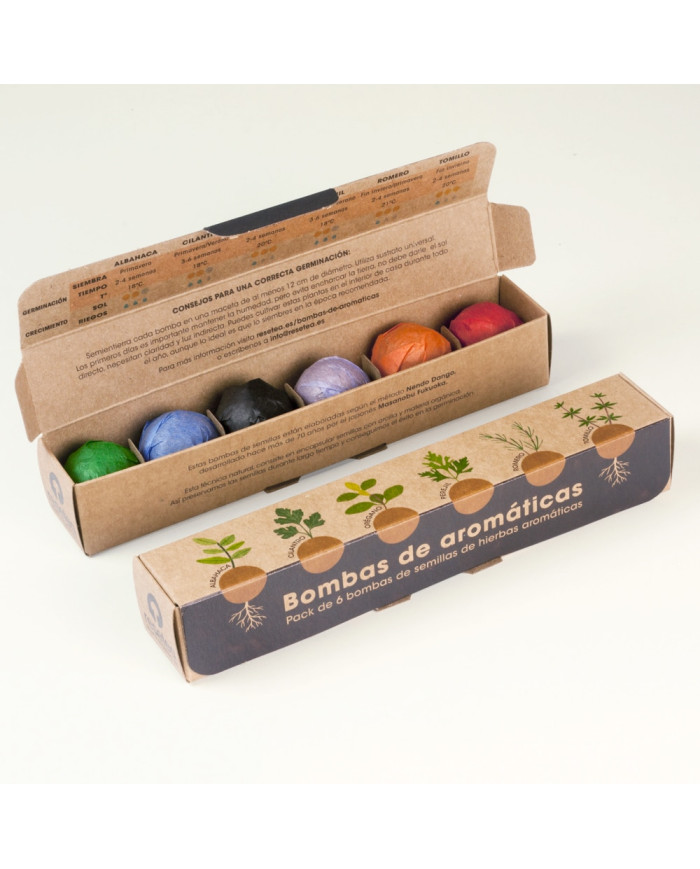 Pack 6 Bombas de Sementes - Aromáticas