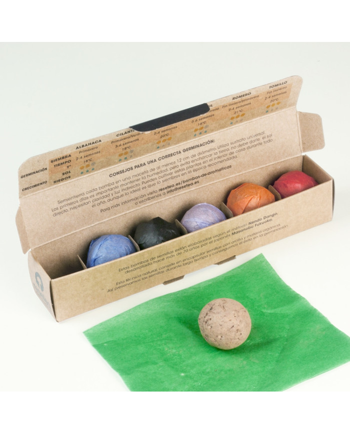 Pack 6 Bombas de Sementes - Aromáticas